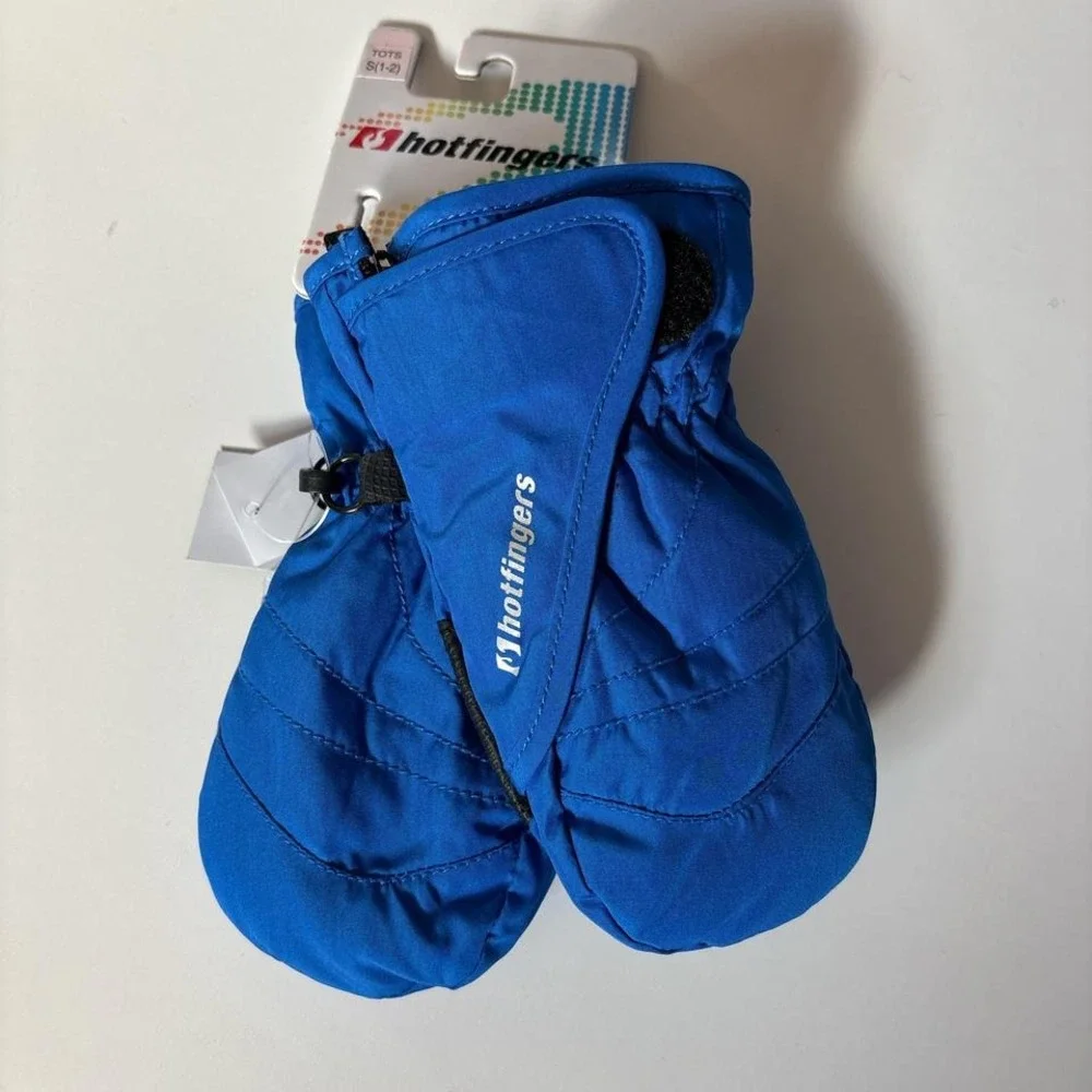 Hotfingers Kids Blue Mittens Snow Ski Winter Warm Thinsulate Size S 1-2 Tots